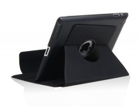 Rotatable Protective Case with Stand & Sleep Function for The new iPad (Black)